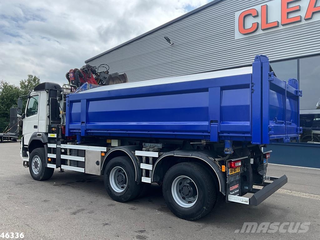 Volvo FMX 460 6x6 Euro 6 HMF 16 Tonmeter Z-kraan شاحنات قلابة