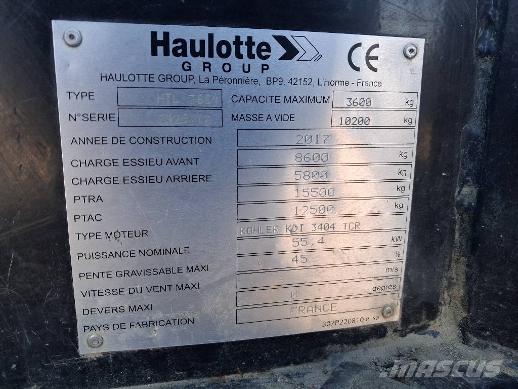 Haulotte HTL 3614 Teleskoplæssere