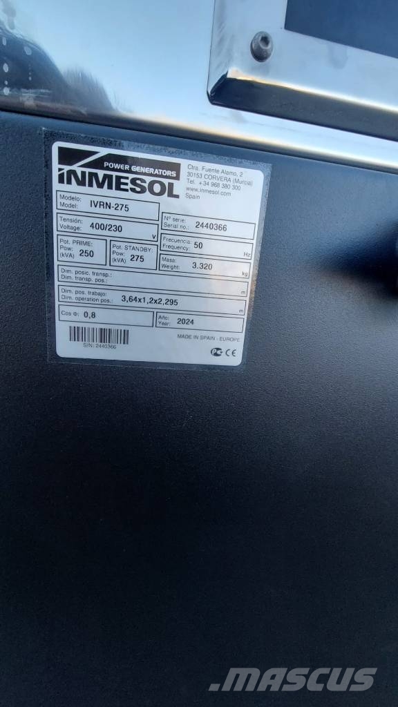 Inmesol IVRN-275 Generator, Elverk (STAINLESS STEEL) 柴油發電機
