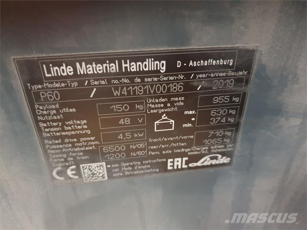 Linde P60 Vetotrukit