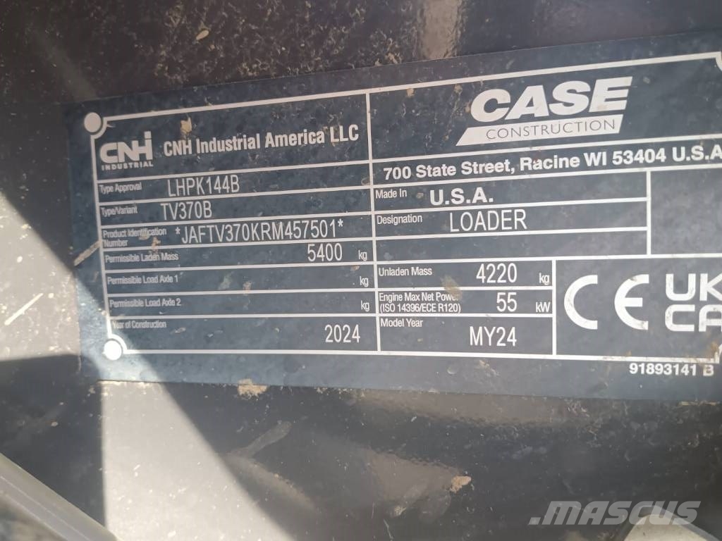 CASE TV 370 B Paletli yükleyiciler