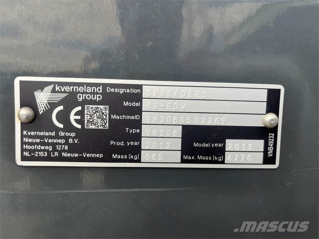 Vicon RO-EDW 1500 Rasturači mineralnog đubriva