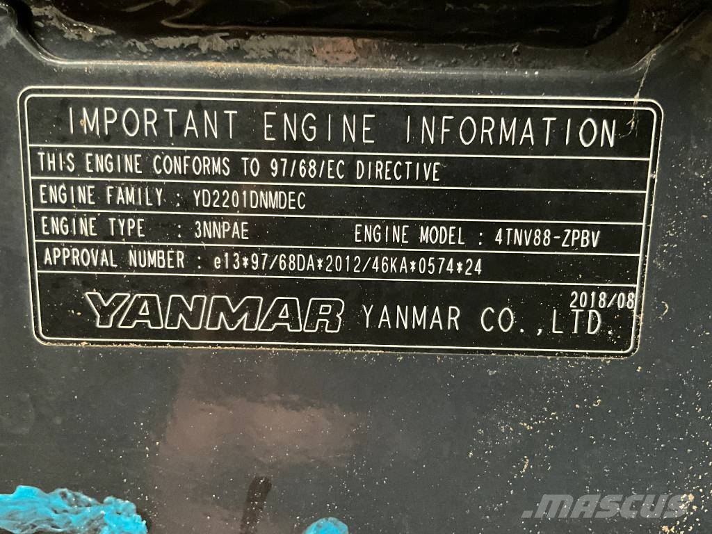 Yanmar Vio 50-6A حفارات صغيرة أقل من 7 طن (حفارات صغيرة)