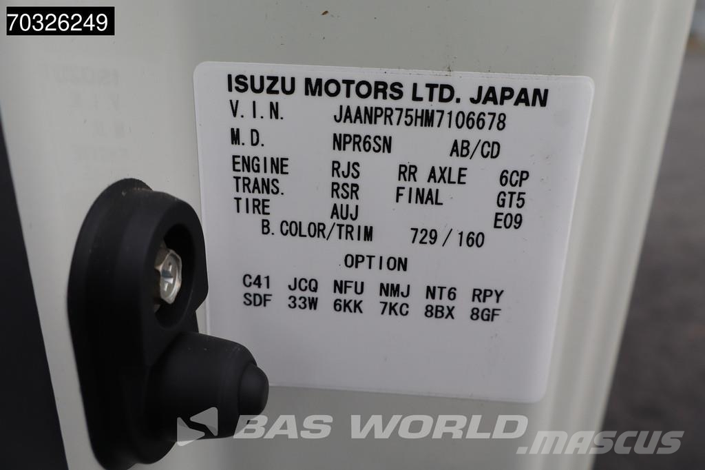 Isuzu P75 4X2 NEW! 7.5T Gradinariu Garbage Truck 7 Camiones de basura