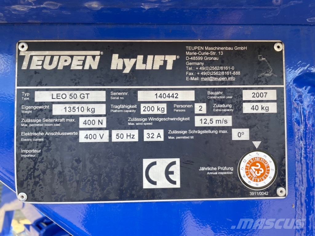 Teupen Leo 50 GT Bomlifte med knækarm