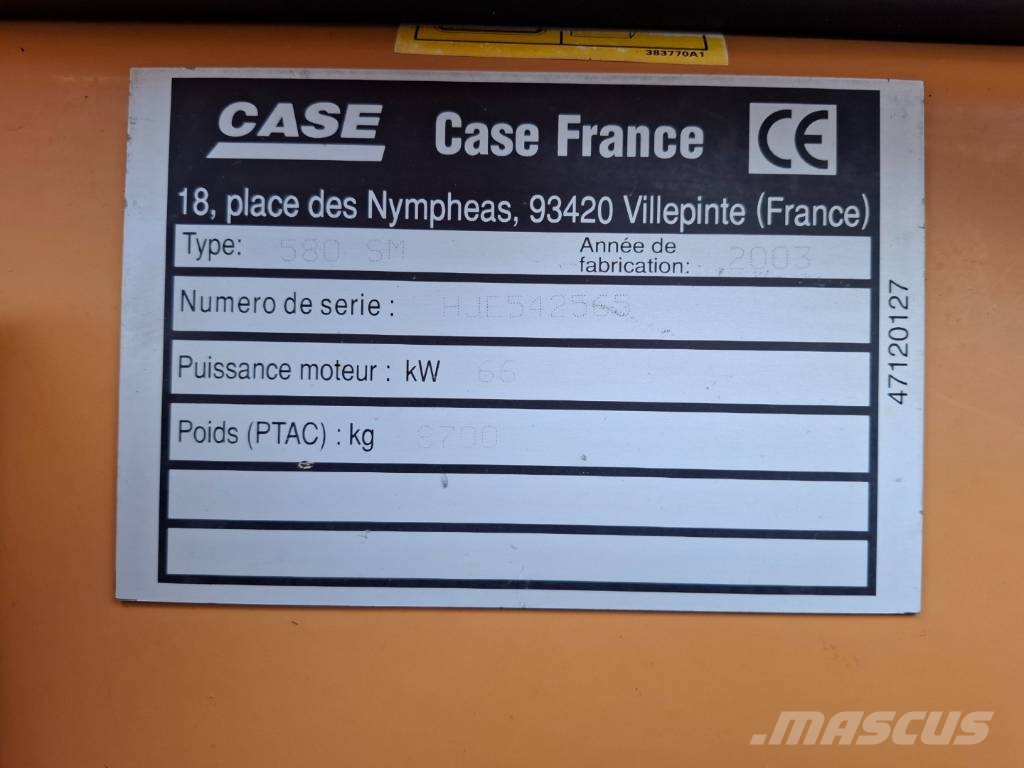 CASE 580 SM Backhoe