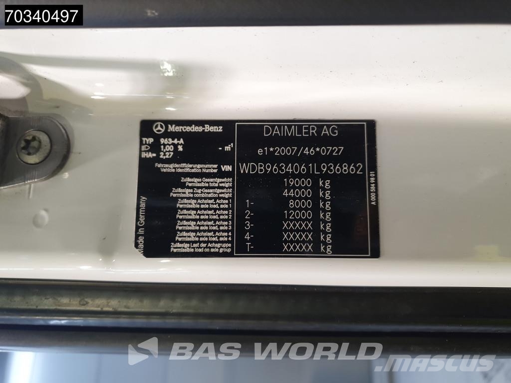 Mercedes-Benz Actros 1942 4X2 Mega StreamSpace NL 2xTanks Hebesa Vilcēji