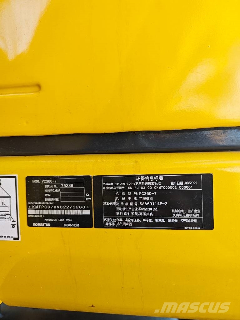 Komatsu PC 360-7 Paletli ekskavatörler