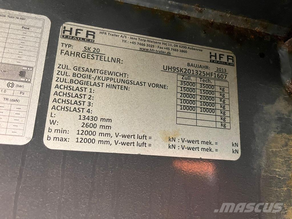 HFR SK20 BOX L=13450 mm Sanduk poluprikolice