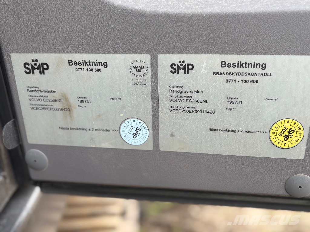 Volvo Ec250ENL Bandgrävare