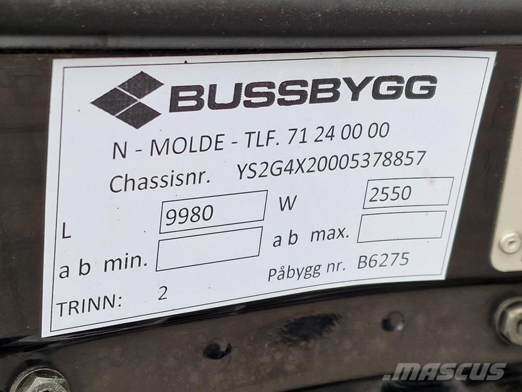 Scania G320 4x2 - Bussbygg box - Full air - Euro 6 - Navi Tovornjaki zabojniki
