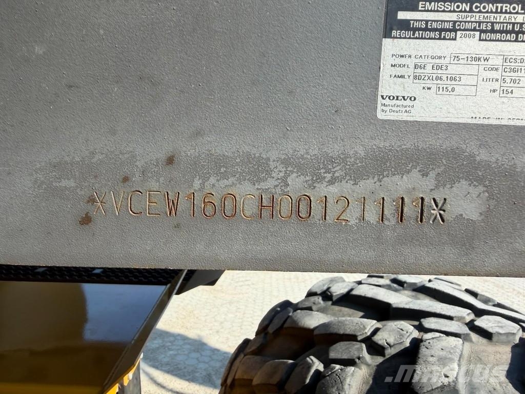 Volvo EW160C ONLY 4319 ORIGINAL HOURS! حفارات بعجل