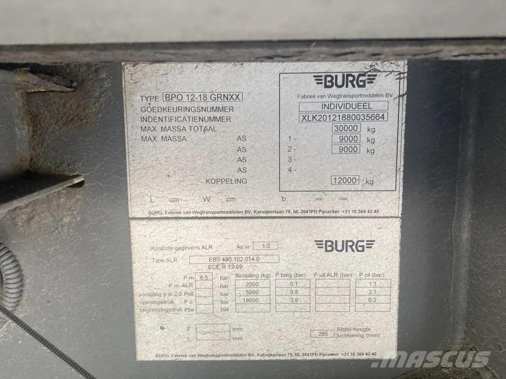 Burg 2 AS GESLOTEN LAATSTE AS GESTUURD Semirremolques de temperatura controlada