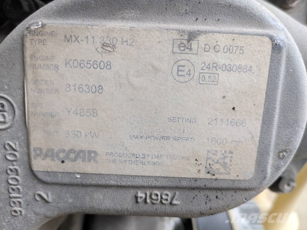 DAF MX-11 330 H2 / MX11 330H2 Motor Euro 6 Mootorid