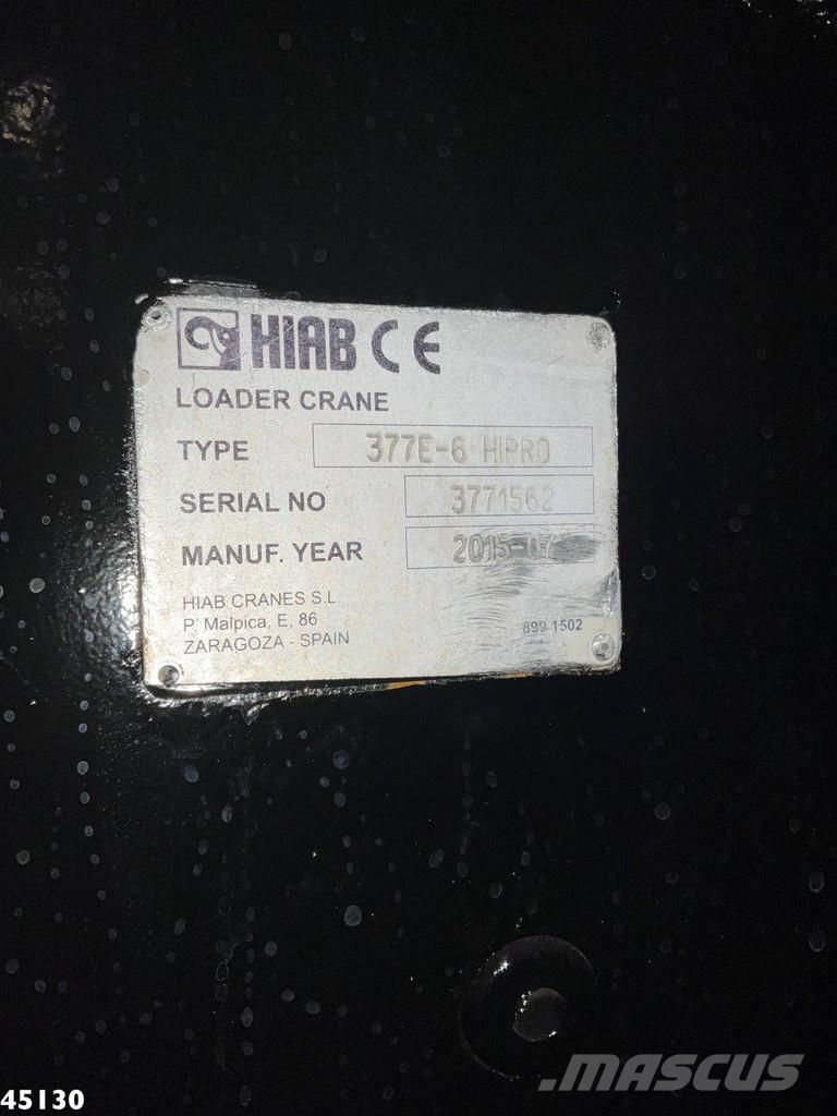 Mercedes-Benz Arocs 3263 8x4 Euro 6 Hiab 37 Tonmeter laadkraan + Savivarčių priekabų vilkikai