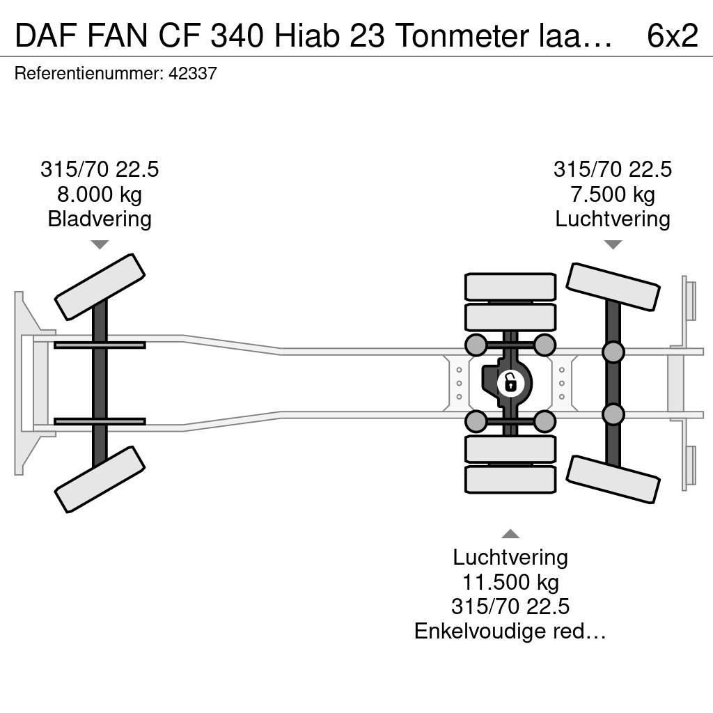 DAF FAN CF 340 Hiab 23 Tonmeter laadkraan Мусоровозы