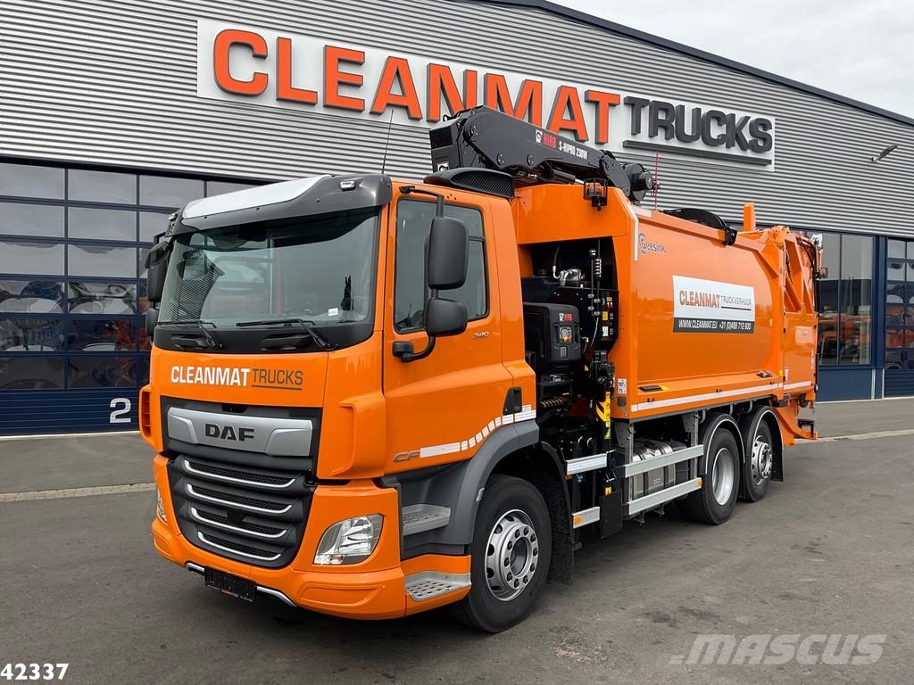 DAF FAN CF 340 Hiab 23 Tonmeter laadkraan Мусоровозы
