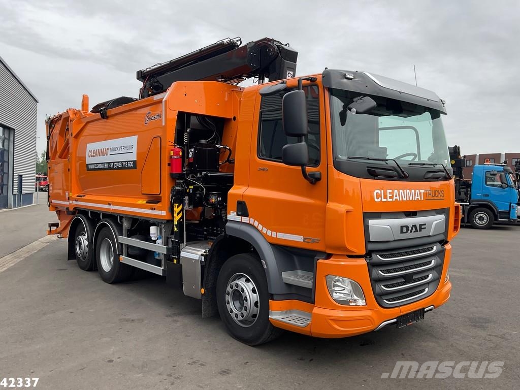 DAF FAN CF 340 Hiab 23 Tonmeter laadkraan Мусоровозы