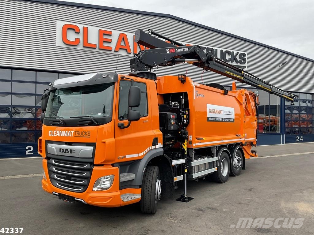 DAF FAN CF 340 Hiab 23 Tonmeter laadkraan Мусоровозы