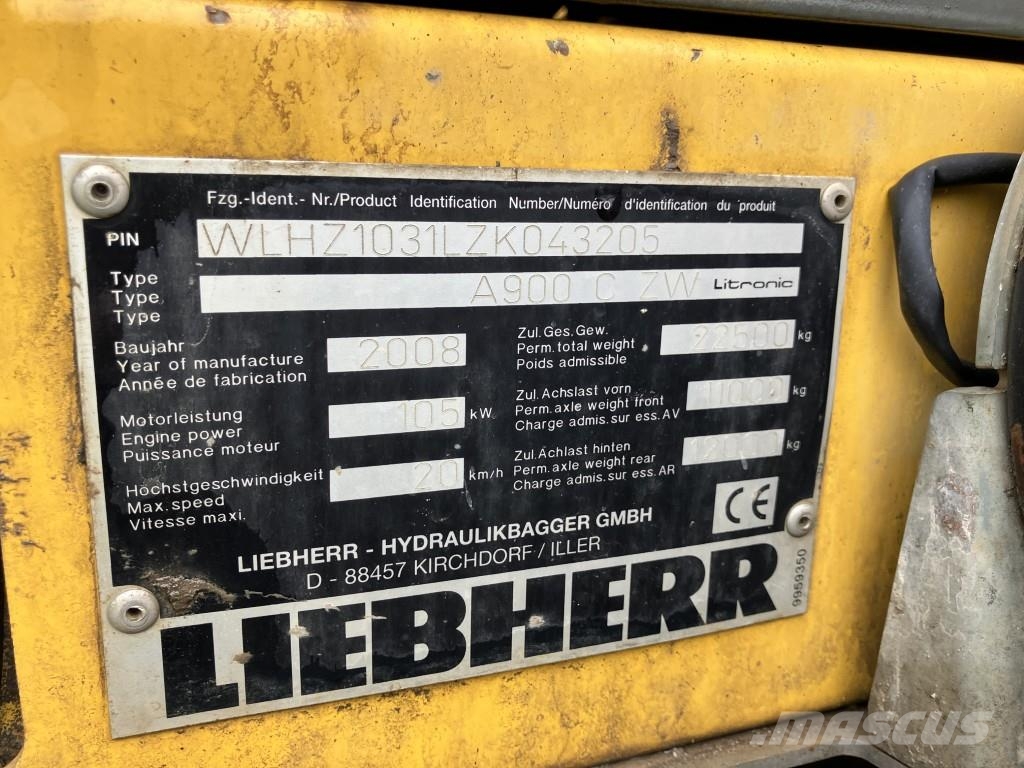 Liebherr A 900 Excavadoras de ruedas