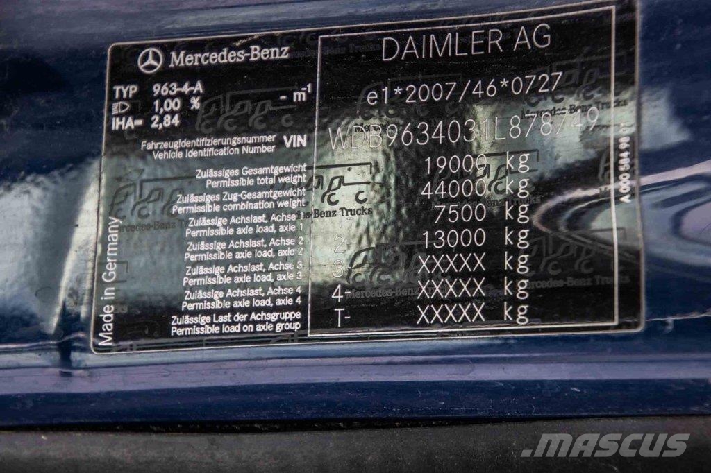 Mercedes-Benz ACTROS 1843 LS+E6+HYDRAULIQUE Τράκτορες