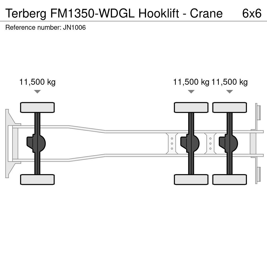 Terberg FM1350-WDGL Hooklift - Crane Vrachtwagen met containersysteem