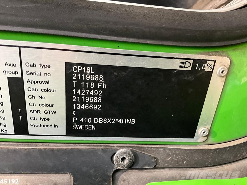 Scania P 410 Euro 6 Geesink Norba MF 300, 21m³ Jäteautot