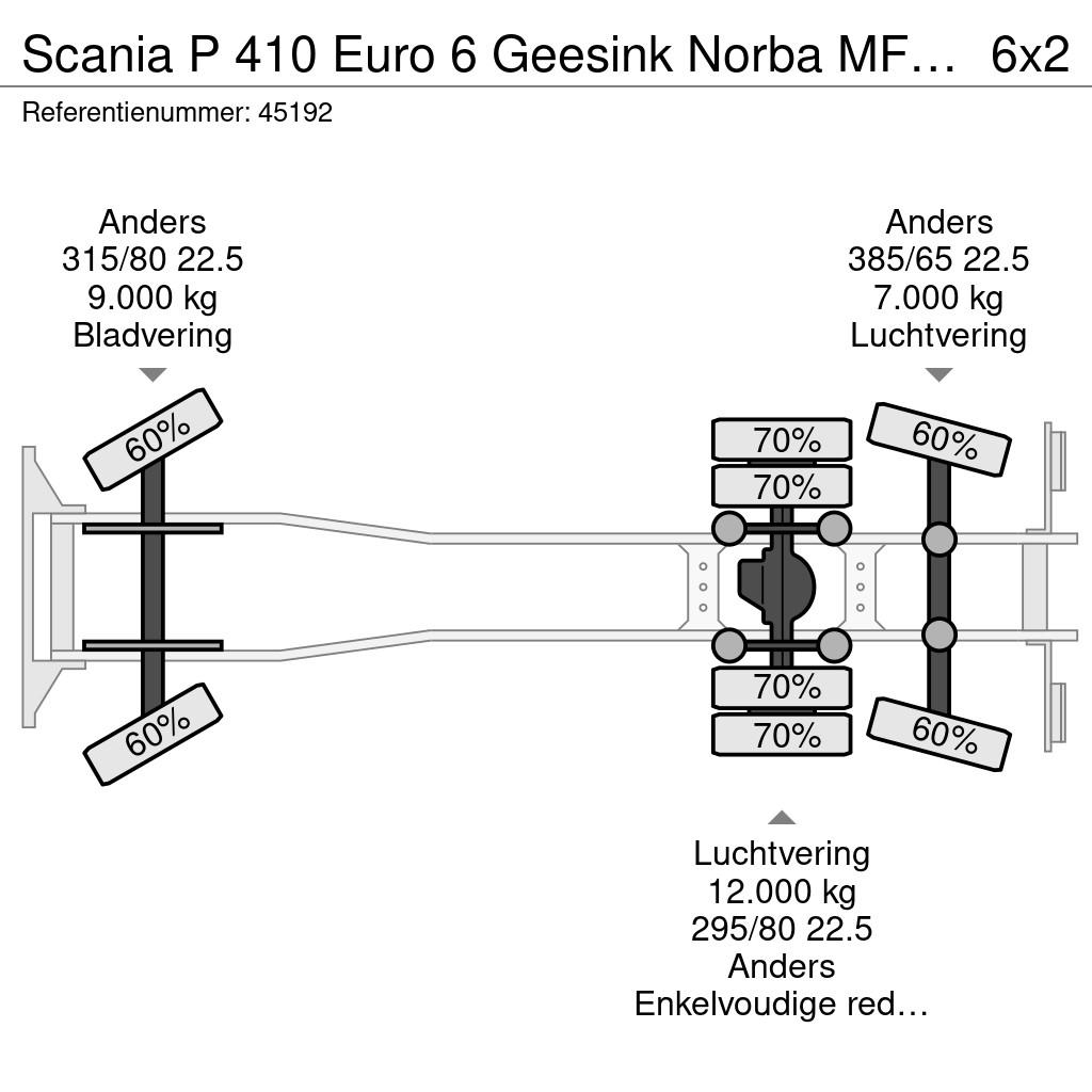 Scania P 410 Euro 6 Geesink Norba MF 300, 21m³ Jäteautot