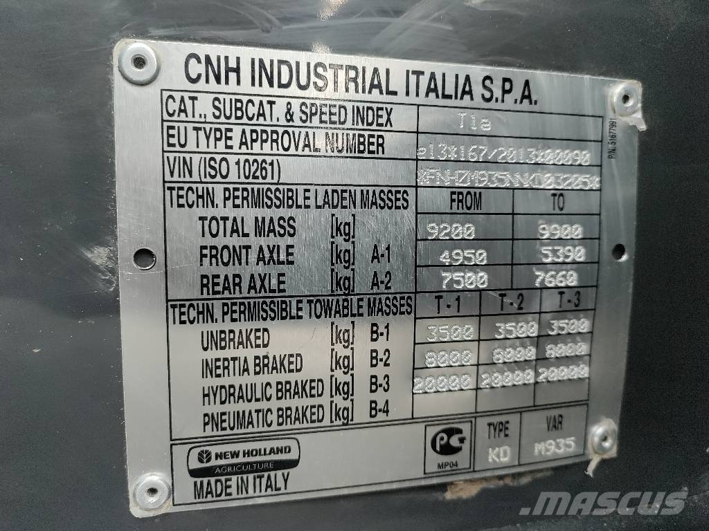 New Holland TH 9.35 Sollevatori telescopici per agricoltura