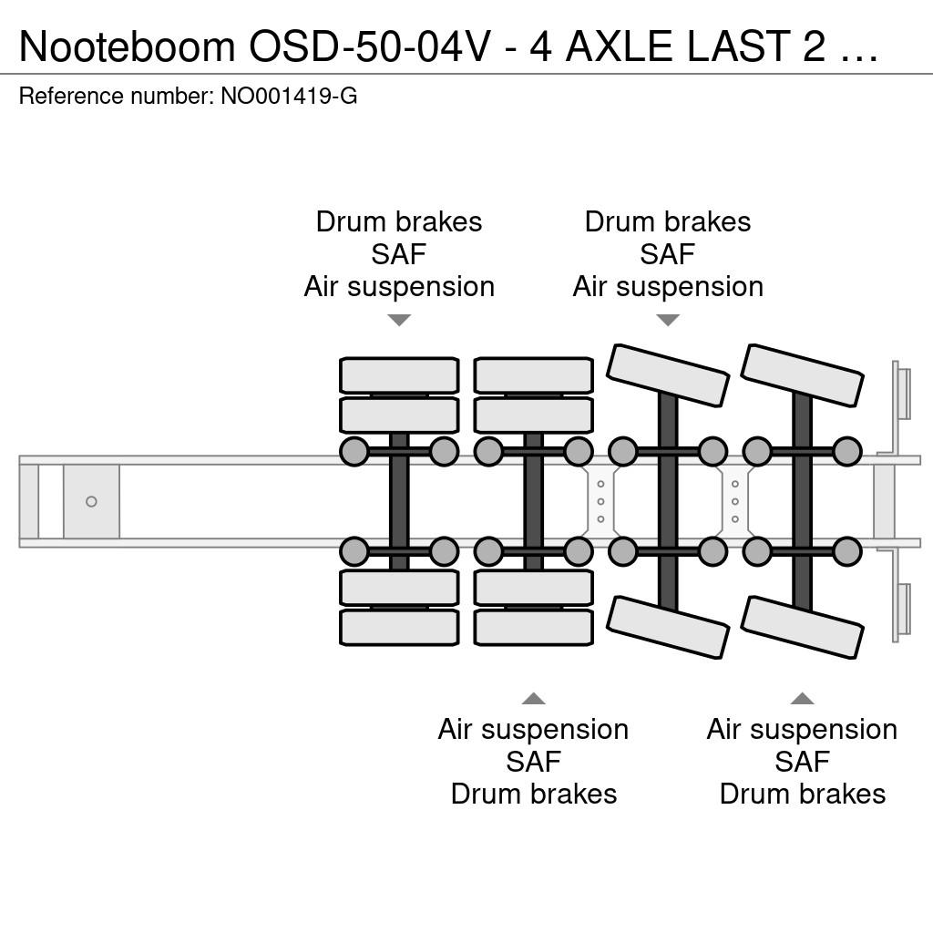 Nooteboom OSD-50-04V - 4 AXLE LAST 2 AXLE STEERING - 6,7 EXT Tieflader-Auflieger