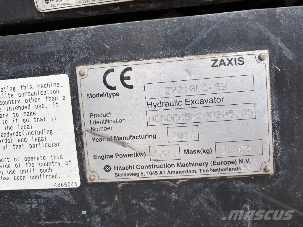 Hitachi ZX 210 LC-5 Excavadoras de cadenas