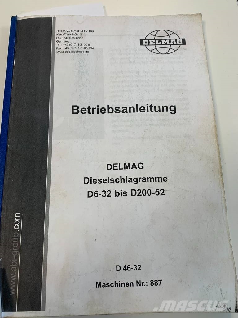 Delmag D46-32 diesel piling hammer Martillos diesel