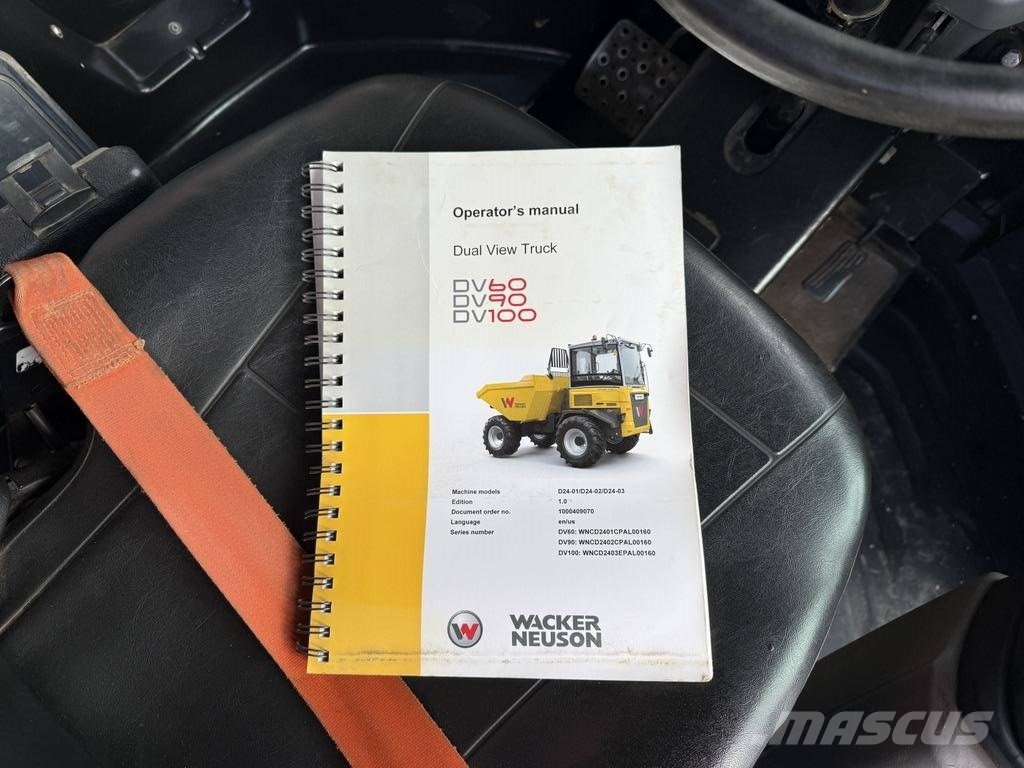 Wacker Neuson DV60 Dual View 6 ton Swivel Dumper Site dumpers
