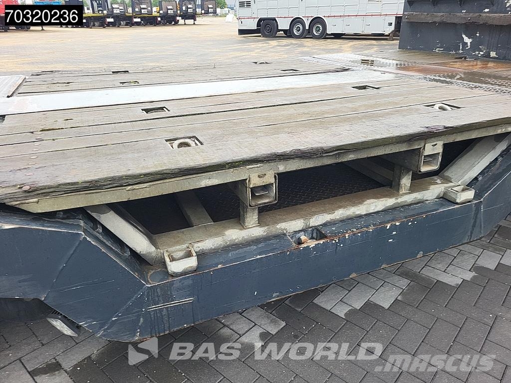 Es-ge 4.S0U-25-40.3H 4 axles 3x Steering Axle Extendable Semirremolques de góndola rebajada