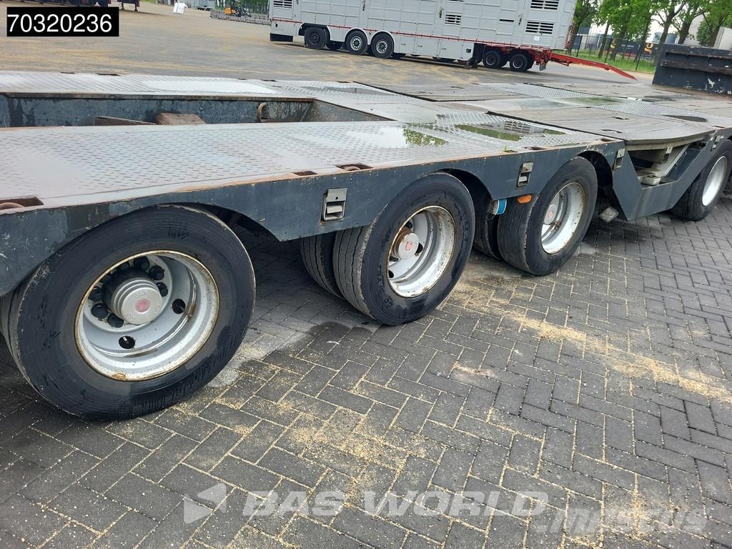 Es-ge 4.S0U-25-40.3H 4 axles 3x Steering Axle Extendable Semirremolques de góndola rebajada