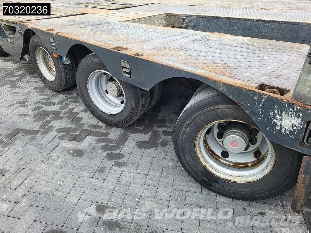 Es-ge 4.S0U-25-40.3H 4 axles 3x Steering Axle Extendable Semirremolques de góndola rebajada