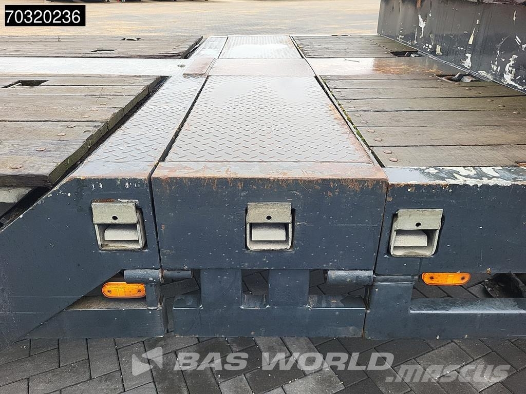 Es-ge 4.S0U-25-40.3H 4 axles 3x Steering Axle Extendable Semirremolques de góndola rebajada