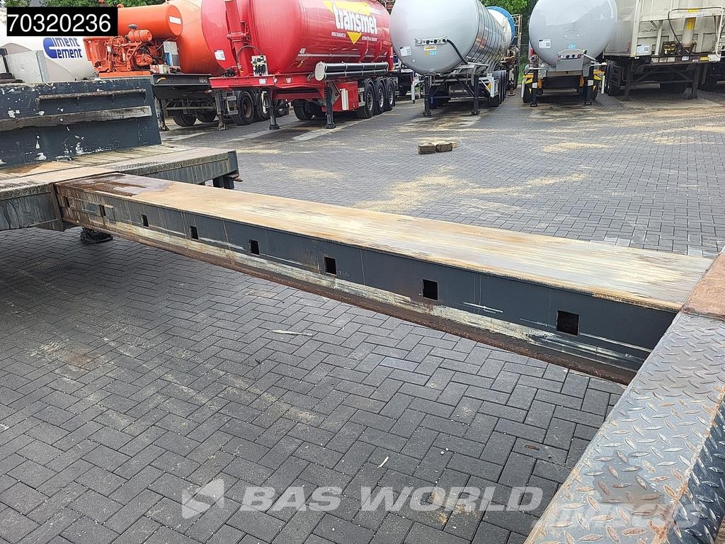 Es-ge 4.S0U-25-40.3H 4 axles 3x Steering Axle Extendable Semirremolques de góndola rebajada