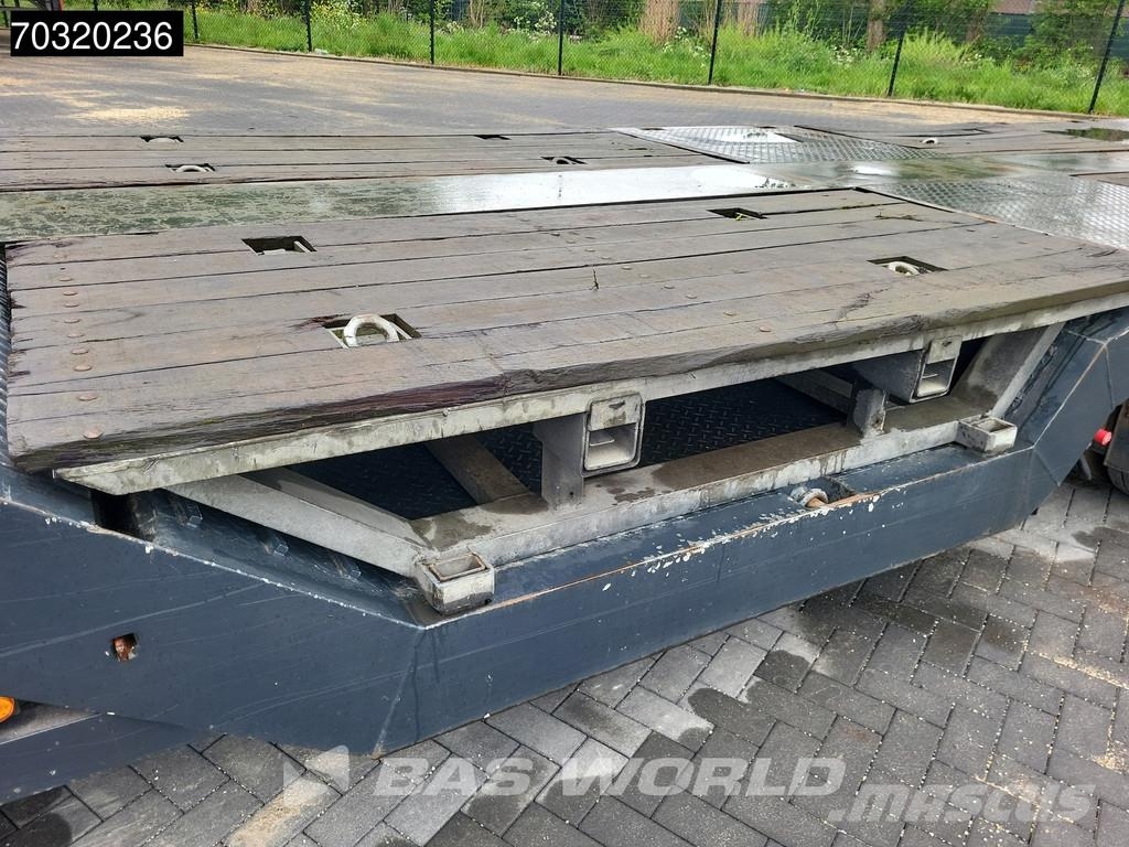 Es-ge 4.S0U-25-40.3H 4 axles 3x Steering Axle Extendable Semirremolques de góndola rebajada