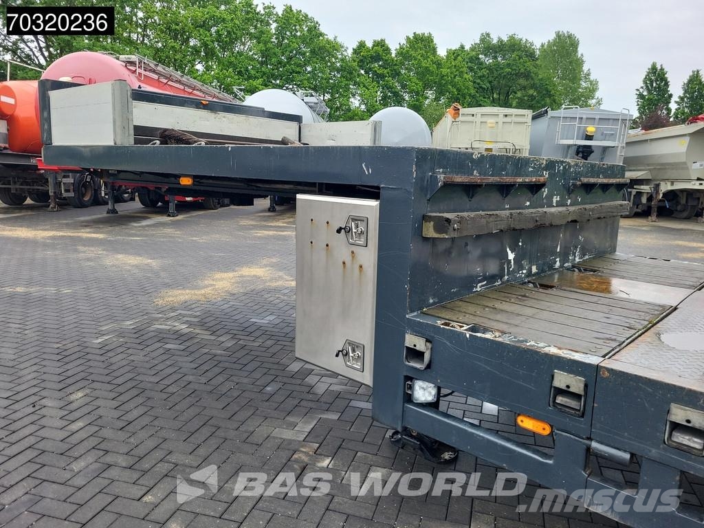 Es-ge 4.S0U-25-40.3H 4 axles 3x Steering Axle Extendable Semirremolques de góndola rebajada