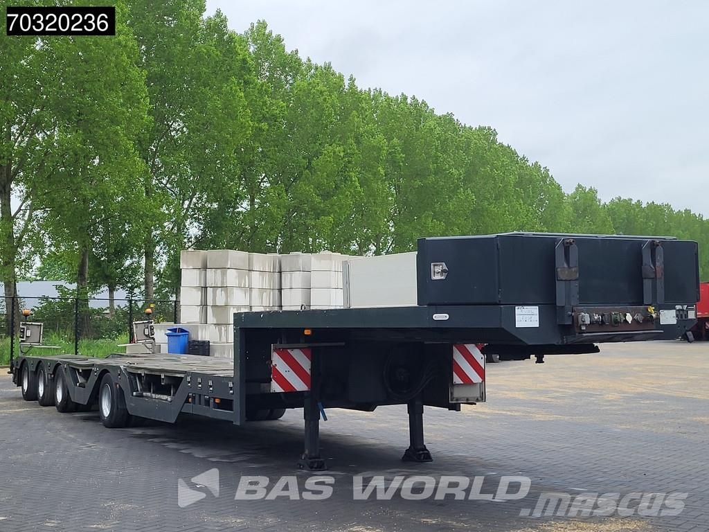 Es-ge 4.S0U-25-40.3H 4 axles 3x Steering Axle Extendable Semirremolques de góndola rebajada