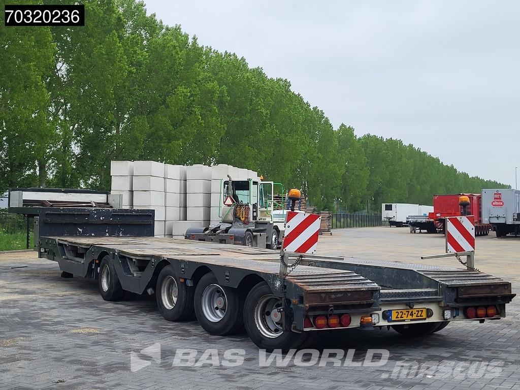 Es-ge 4.S0U-25-40.3H 4 axles 3x Steering Axle Extendable Semirremolques de góndola rebajada