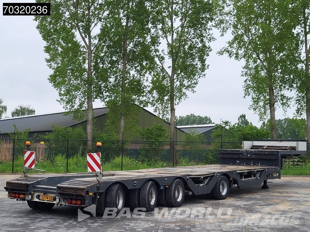 Es-ge 4.S0U-25-40.3H 4 axles 3x Steering Axle Extendable Semirremolques de góndola rebajada