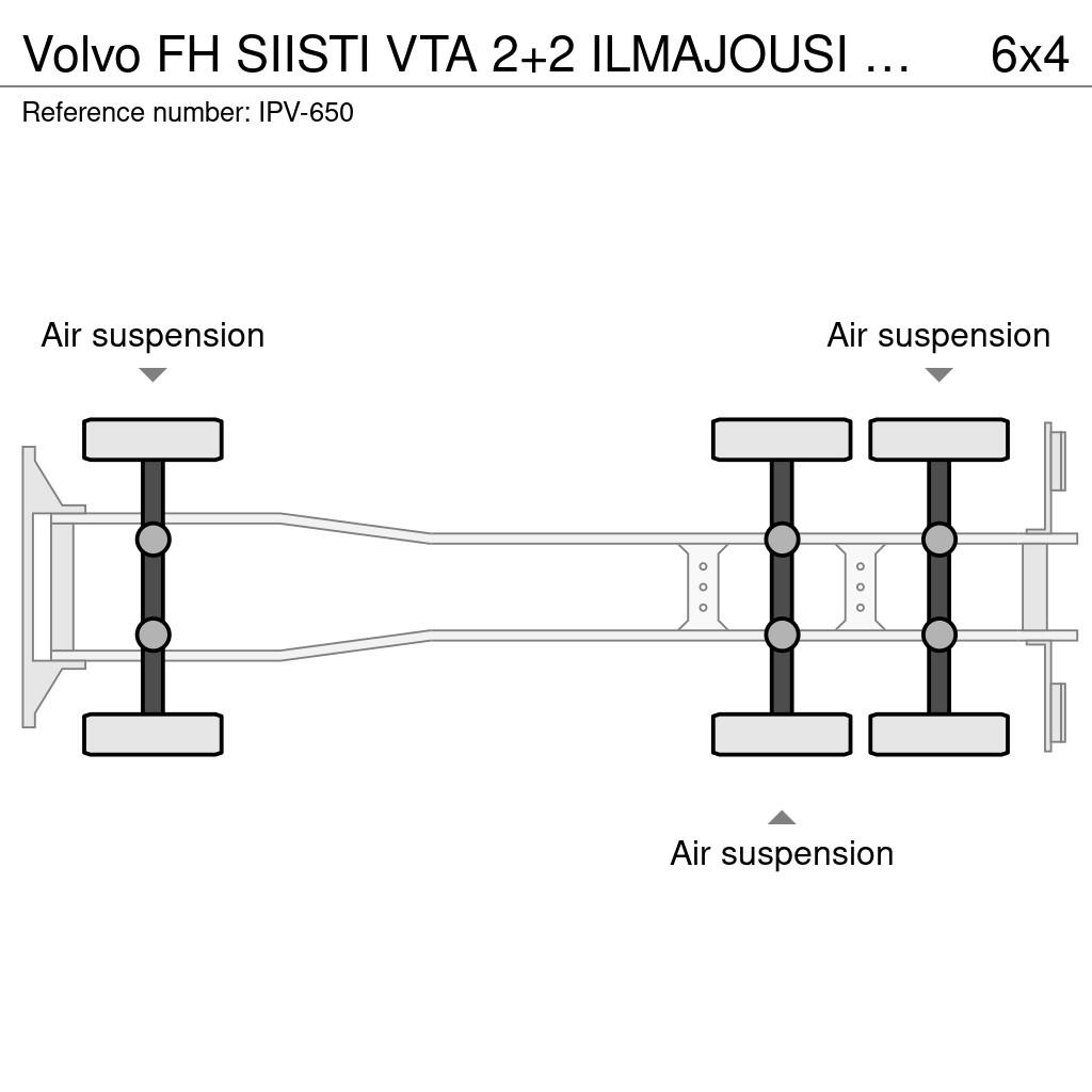 Volvo FH SIISTI VTA 2+2 ILMAJOUSI VEDONKATKAISU VOLVO Tomruk kamyonlari