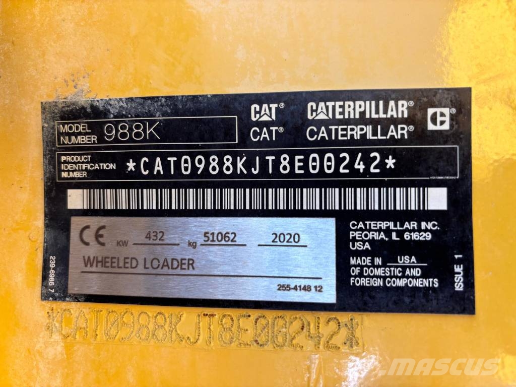 CAT 988 K (CE + EPA) Kolesni nakladalci
