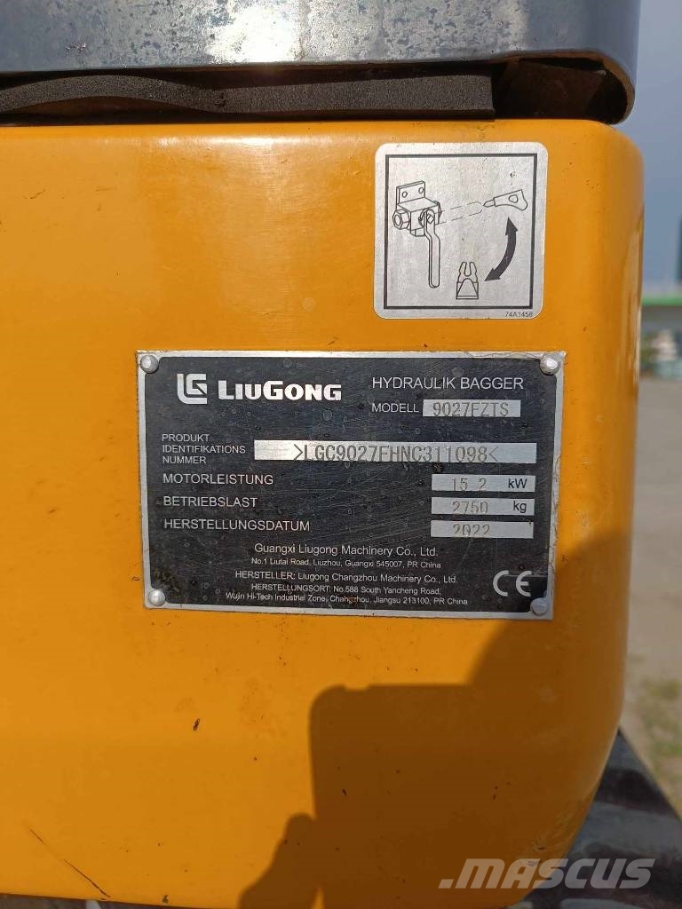 LiuGong 9027 FZTS Міні-екскаватори < 7т