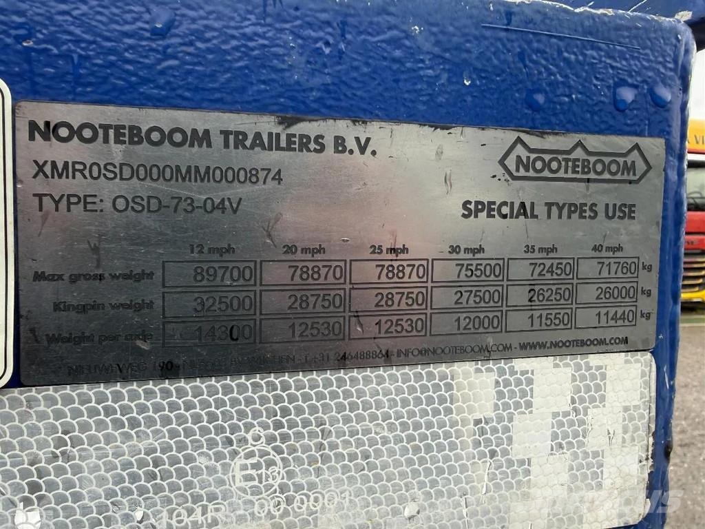 Nooteboom OSD-73-04 V UITSCHUIFBAAR Low loader-semi-trailers