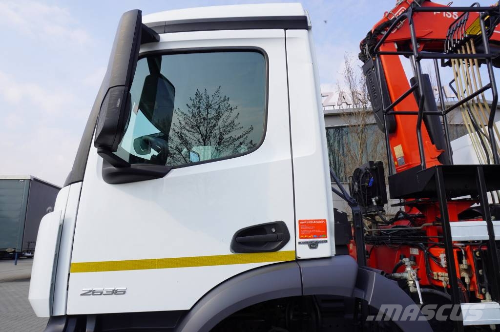 Mercedes-Benz Arocs 2636 / 6x4 / HDS Fassi / Wywrotka 3 str Camiones grúa