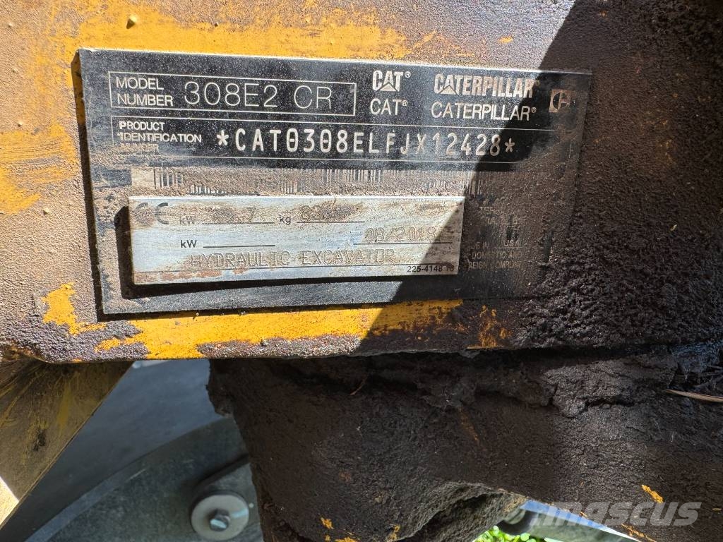 CAT 308 E 2 CR حفارات وسط 7 طن - 12 طن
