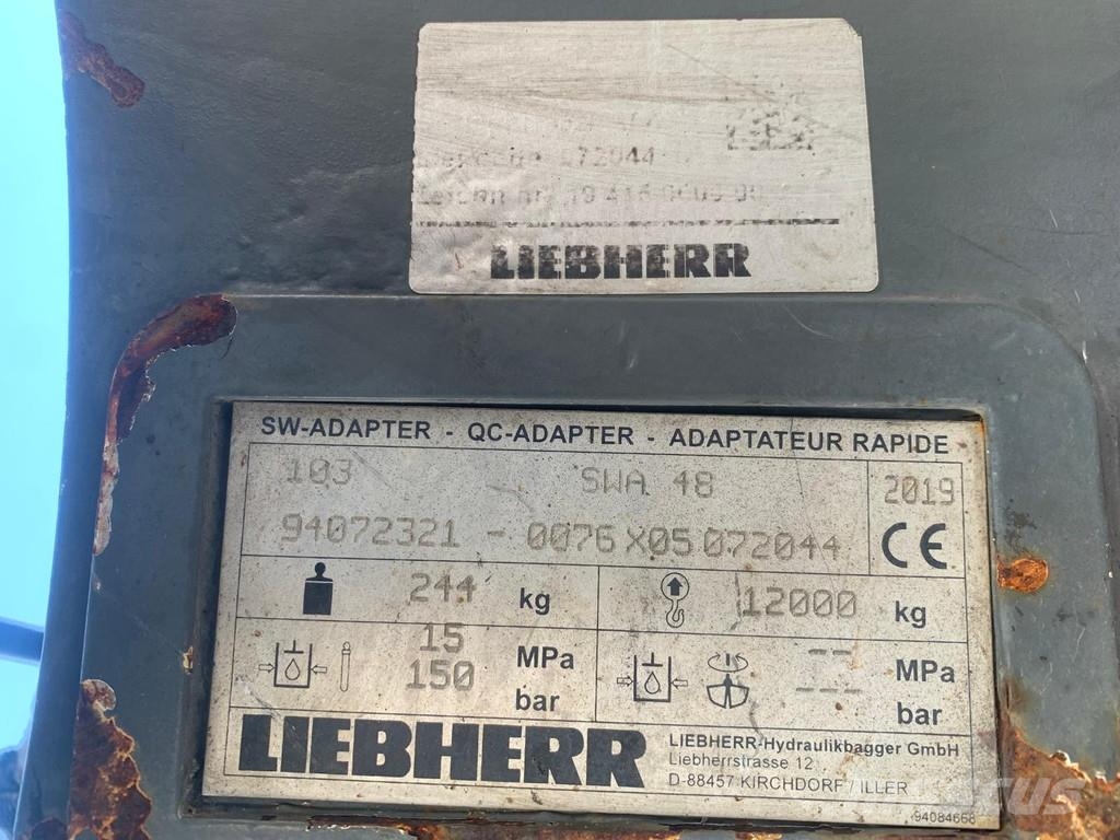Liebherr SWA48 Likufix . Schnellwechsler